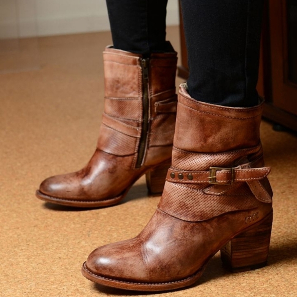 BED|STU Cobbler Series Bench Made Rowdy Heeled Boots